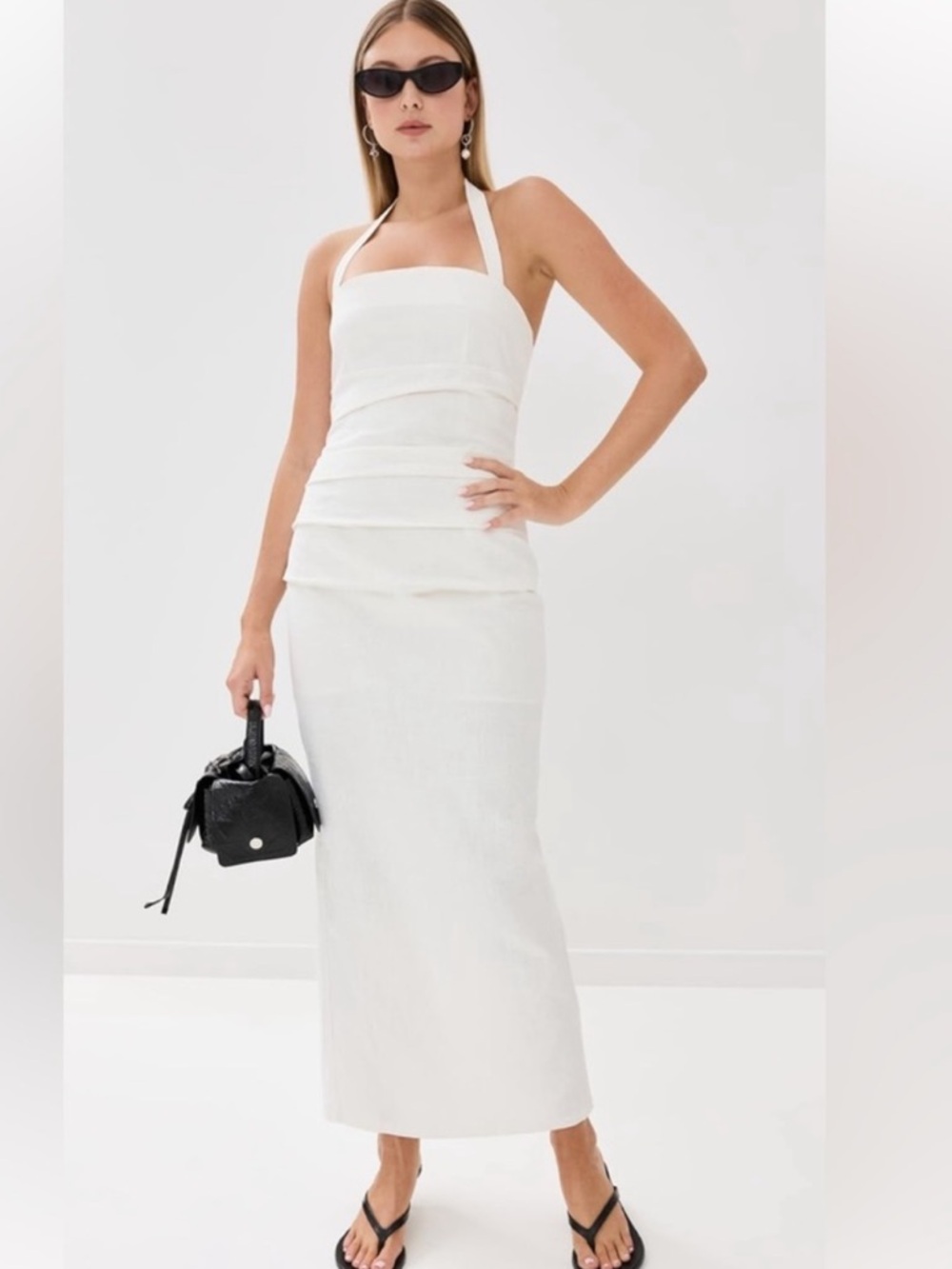 Lioness 1999 Porcelain Maxi Dress White XS